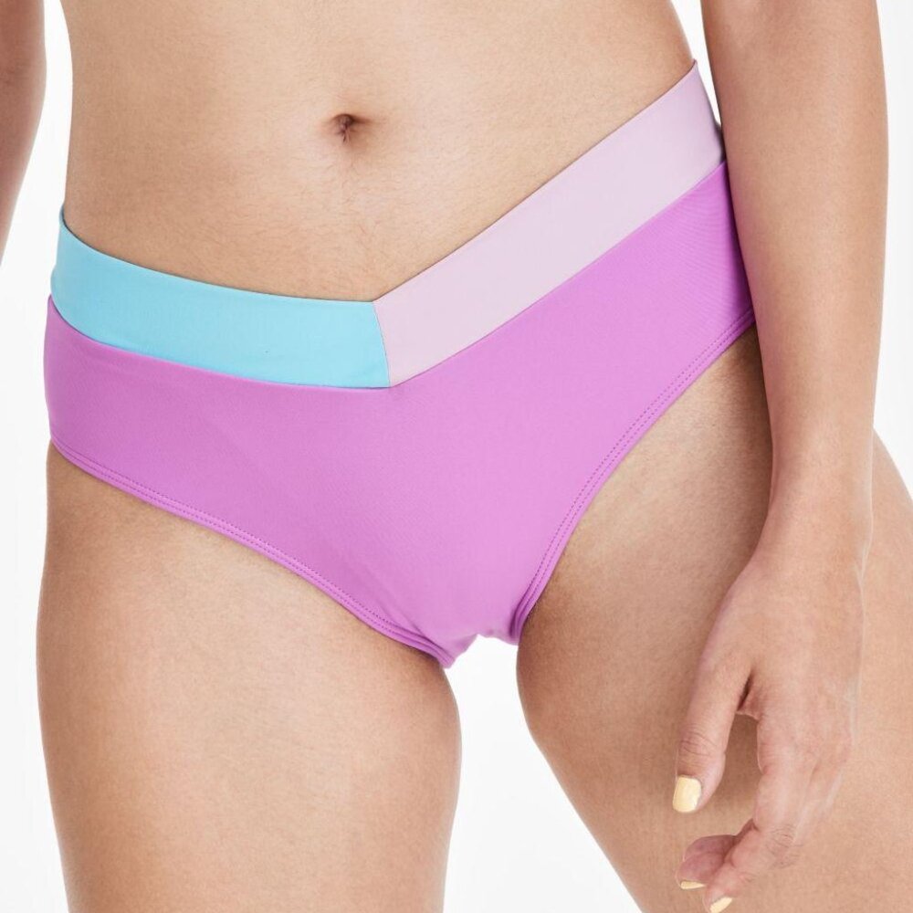 Salt Cove Juniors Color Blocked Bikini Orchid Multi
